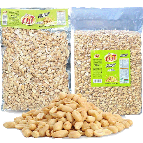 بادام زمینی برشته بدون طعم
