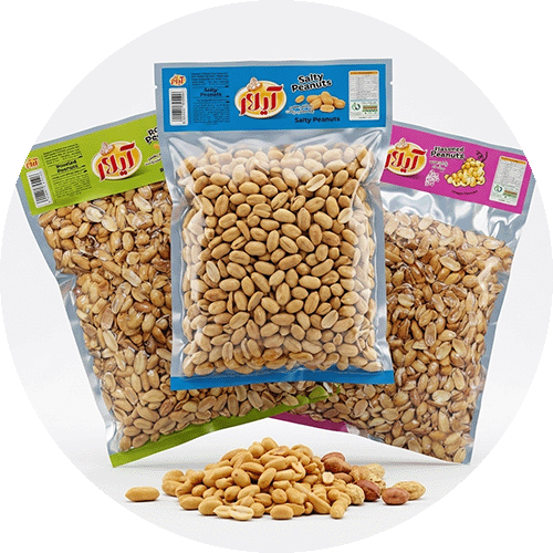 بادام زمینی طعم دار